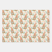 Aquarellfarben Skandinavien Gnome Niedliche Weihna Geschenkpapier Set (Vorderseite)