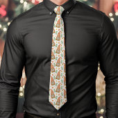 Aquarellfarben Skandinavien Gnome Niedliche Weihna Krawatte