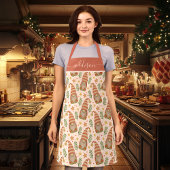 Aquarellfarben Skandinavien Gnome Niedliche Weihna Schürze