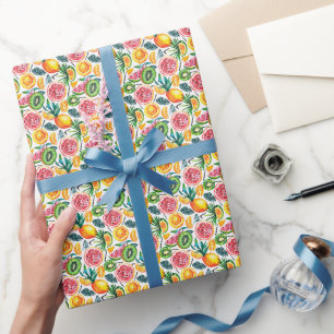 Aquarellfarben skizziert detailliertes Muster von  Geschenkpapier