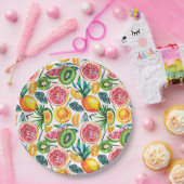 Aquarellfarben skizziert detailliertes Muster von  Pappteller (Party)