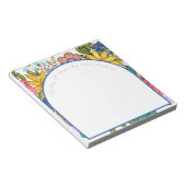 Aquarellfarben Sommer Florals Personalisiertes Not Notizblock (angewinkelt)