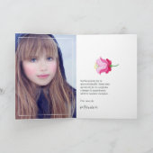 Aquarellfarben Spanisches Fiesta Quinceñera Foto Dankeskarte (Innenseite)