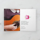 Aquarellfarben Spanisches Fiesta Quinceñera Foto Dankeskarte (Innenseite)