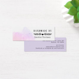 Aquarellfarben-Splash-Deckenkarte Ohrensichtkarte