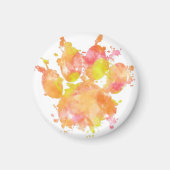 Aquarellfarben-Splash-Dog Pfosten Drucken Magnet (Vorne)