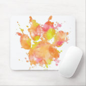 Aquarellfarben-Splash-Dog Pfosten Drucken Mousepad (Mit Mouse)