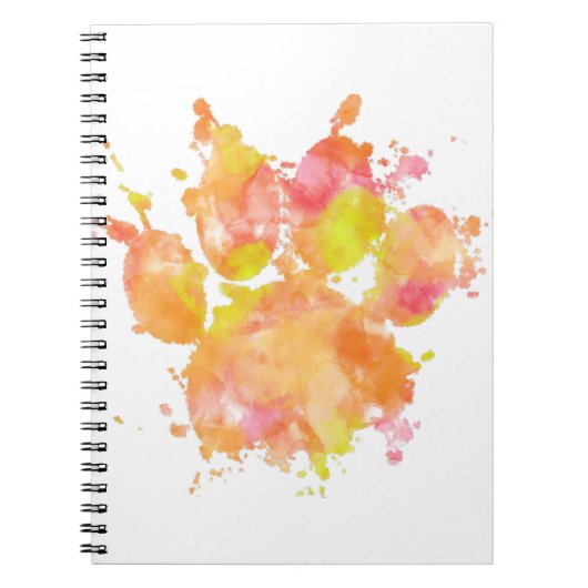 Aquarellfarben-Splash-Dog Pfosten Drucken Notizblock (Vorderseite)