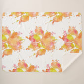 Aquarellfarben-Splash-Dog Pfosten Drucken Sherpadecke (Vorderseite (Horizontal))