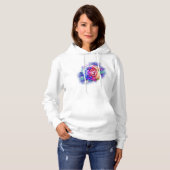 Aquarellfarben-Splash-Universum Hoodie (Vorne ganz)