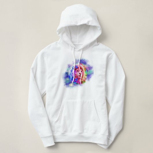 Aquarellfarben-Splash-Universum Hoodie (Design vorne)