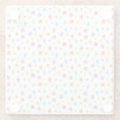 Aquarellfarben Sterne Tankdecke Glasuntersetzer (Rückseite)