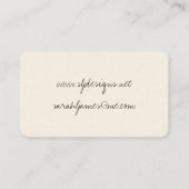 Aquarellfarben Streifen rot gestrichen Visitenkarte (Rückseite)