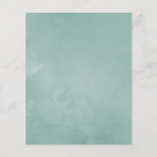 Aquarellfarben Succulents Wedding Bridesmaids Lunc Flyer (Hinten)