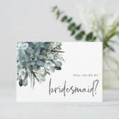 Aquarellfarben - Sukkuläre Bridesmaid - Empfehlung (Stehend Vorderseite)