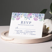 Aquarellfarben-Sukkulationen Floral Boho Wedding R RSVP Karte