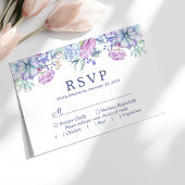 Aquarellfarben-Sukkulationen Floral Boho Wedding R RSVP Karte