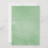 Aquarellfarben Sukkulente Geometrie Einladung (Rückseite)