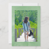 Aquarellfarben - sukkulente geometrische Feier des Einladung (Rückseite)