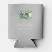 Aquarellfarben Sukkulentflora Bouquet Boho Wedding Dosenkühler (Vorderseite)
