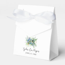 Aquarellfarben Sukkulentflora Bouquet Boho Wedding Geschenkschachtel