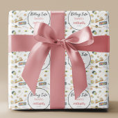 Aquarellfarben Sushi und Sashimi jedes Alter Gebur Geschenkpapier