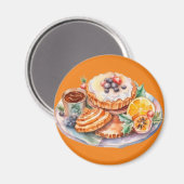 Aquarellfarben Süße Leckereien Magnet (Vorderseite/Rückseite)