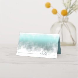 Aquarellfarben Tabelle Aquamarin ID774 Platzkarte