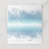 Aquarellfarben Tabelle farbig blau ID774 Platzkarte (Außenseite Aufgefaltet)