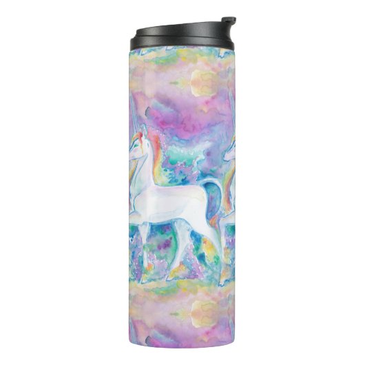 Aquarellfarben Thermosbecher (Nach links gedreht)