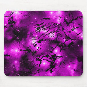 Aquarellfarben Tief rosa leuchtende Lichter Marmor Mousepad