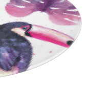 Aquarellfarben: Tropischer Ultra-Violet-Chic. Schneidebrett (Ecke)