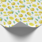 Aquarellfarben und Blätter auf weißem Hintergrund Geschenkpapier (Ecke)