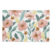 Aquarellfarben und Blumen Kissenbezug (Rückseite)