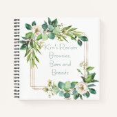 Aquarellfarben und Foliage Recipe Organizer Notizblock (Vorderseite)
