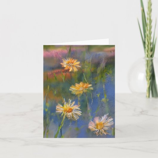 Aquarellfarben und Teich Karte (Vorderseite)