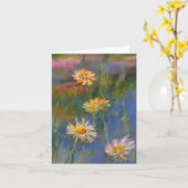 Aquarellfarben und Teich Karte (Gelbe Blume)