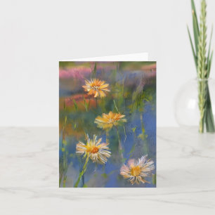 Aquarellfarben und Teich Karte