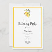 Aquarellfarben und Tintenlampen und Muster Einladung (Vorderseite)