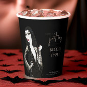 Aquarellfarben-Vampiress Extravagant Halloween Pappbecher