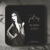 Aquarellfarben-Vampiress Extravagant Halloween Rechteckiger Pappuntersetzer