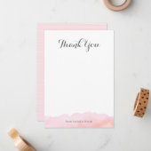 Aquarellfarben Vielen Dank, dass Sie Karten bemerk (Vorderseite/Rückseite Beispiel)