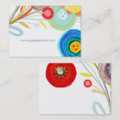 Aquarellfarben Visitenkarte (Vorne/Hinten)