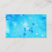 Aquarellfarben Visitenkarte (Rückseite)