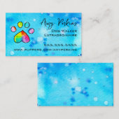 Aquarellfarben Visitenkarte (Vorne/Hinten)