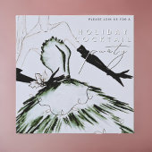 Aquarellfarben Vogue Fashion Holiday Cocktail Part Einladung