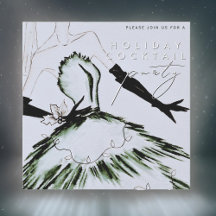 Aquarellfarben Vogue Fashion Holiday Cocktail Part