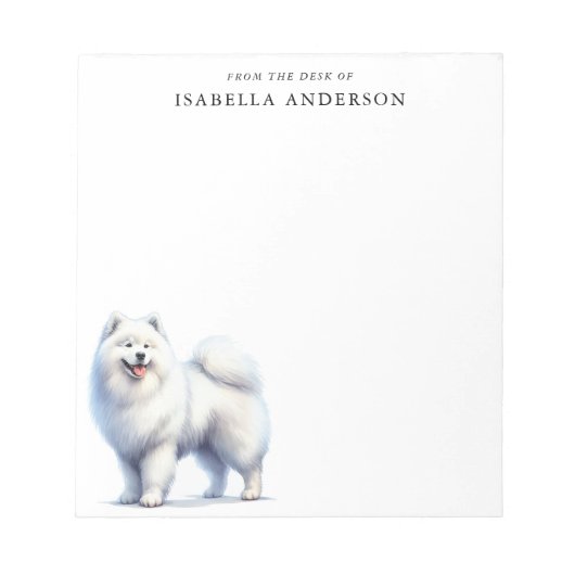 Aquarellfarben vom Schreibtisch aus Notizblock (Vorderseite)