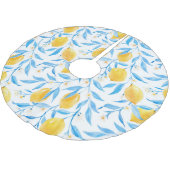 Aquarellfarben: von Hand gezeichnet Muster. Polyester Weihnachtsbaumdecke (Schrägansicht)