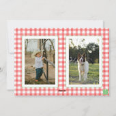 Aquarellfarben Weihnachten Boots Monogram Wappen F (Rückseite)